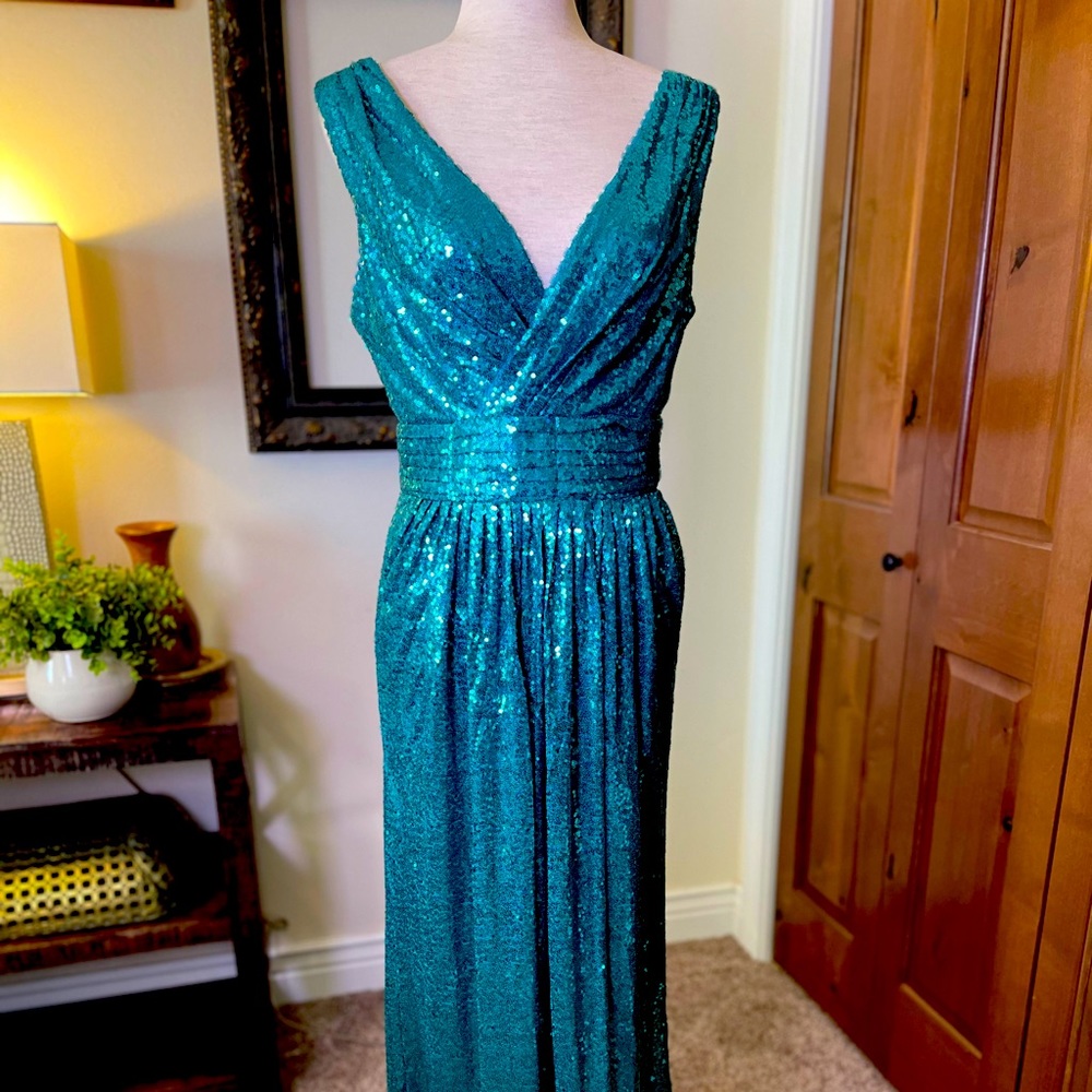 Emerald Green Evening Gown